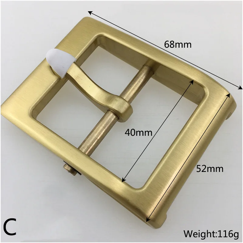 Meetee 1pc ID40mm Pure Copper Brass Belt Buckle Head Detachable Retro Pin Buckles DIY LeatherCraft Belts Decor Accessories YK156 | Дом и сад