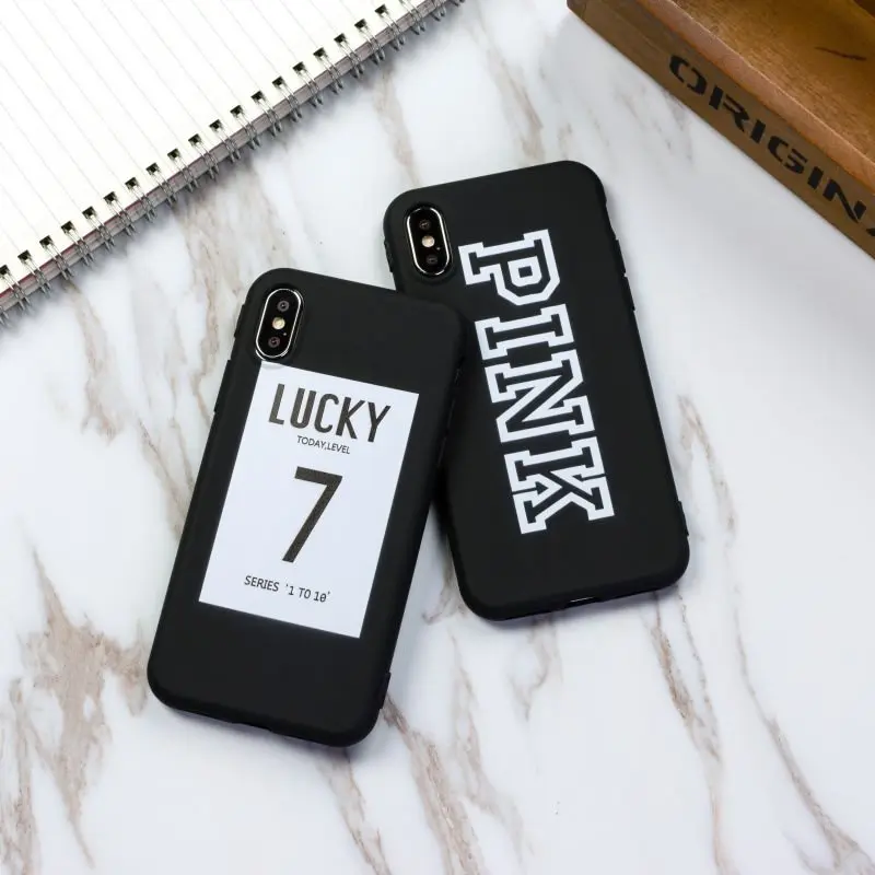 360 Full Body Candy Pink Color For iPhone X 10 Lucky Today Soft TPU Rubber 5 5S SE 6 6S 7 8 Plus Back Cover Case |