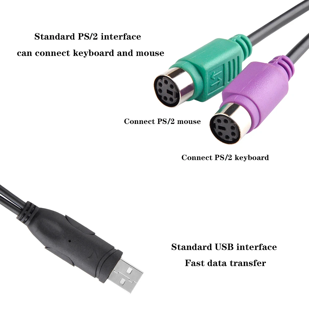 Удлинительный кабель USB (штекер)/6 Pin (разъем) PS2 2021 Y-образный разветвитель