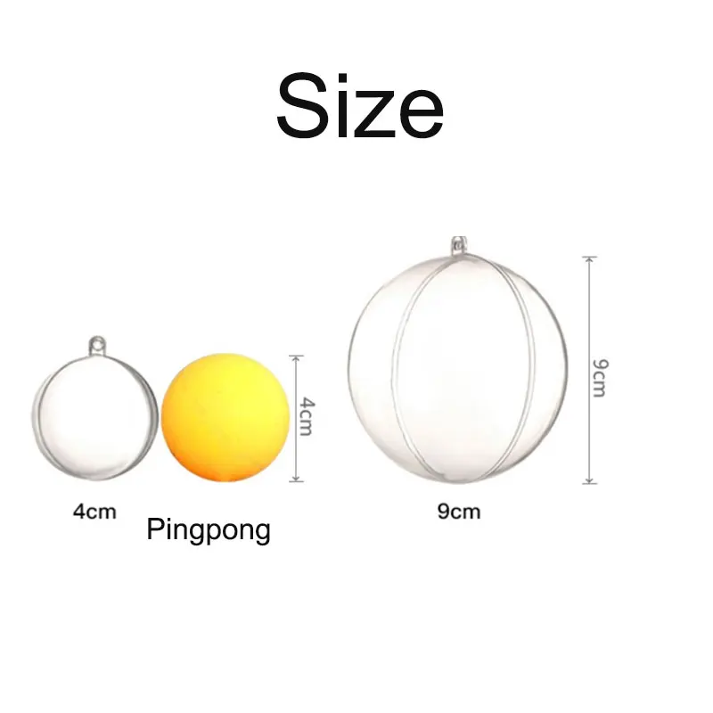 10 шт./лот акриловые прозрачные подвесные шарики сферические для сделай сам