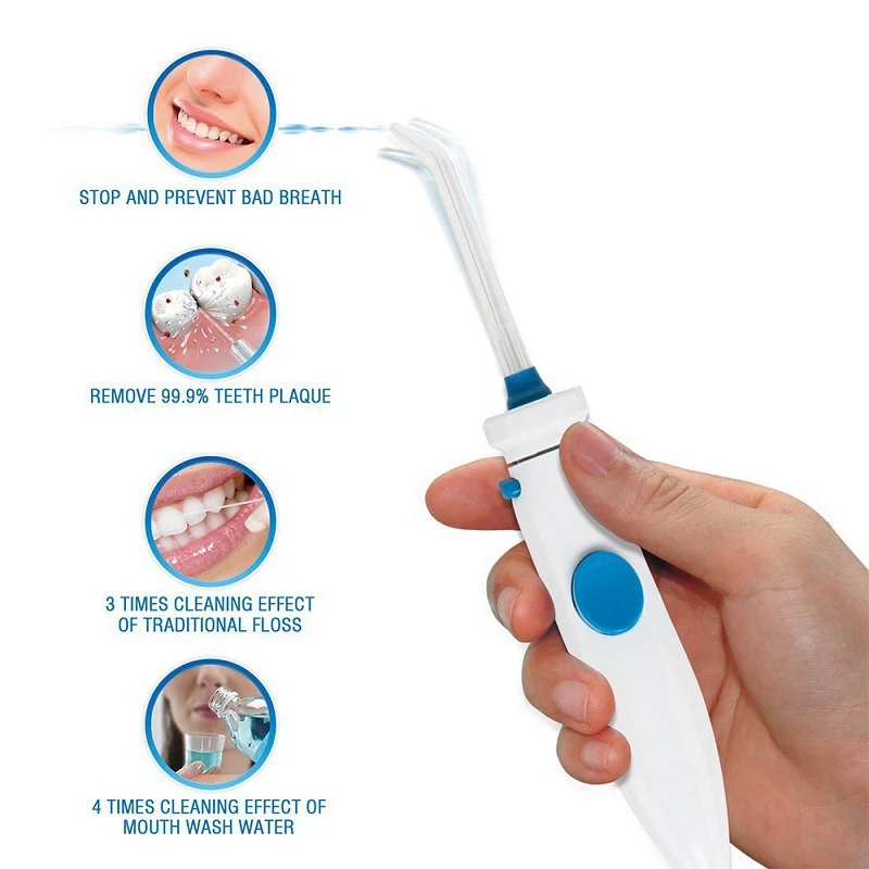

Nicefeel Water Flosser Oral Irrigator Teeth Cleaner 1000ML Big Water Tank with 7 Multifunctional Tips EU Plug