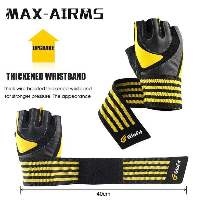 Maxairms 1 пара спортивных перчаток для тренажерного зала дышащие перчатки тяжелой