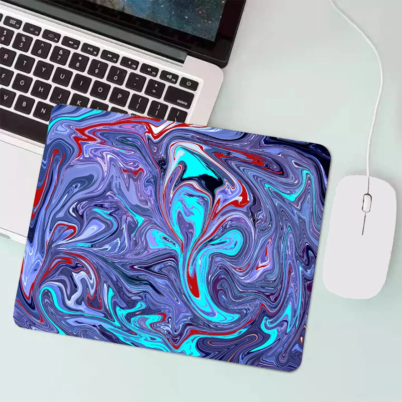 

Маленький портативный компьютерный коврик для мыши с рисунком, 22x18 см