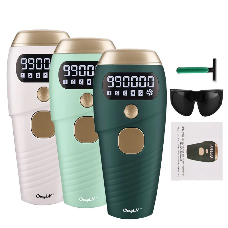 

CkeyiN 990000 Flashes Electric IPL Epilator Laser Hair Removal Permanent Painless shaver Body Hair Remover Leg Bikini depiladora
