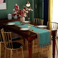 premium woven boho luxury table runners with handmade tassel noble luxury farmhouse party wedding dresser decor