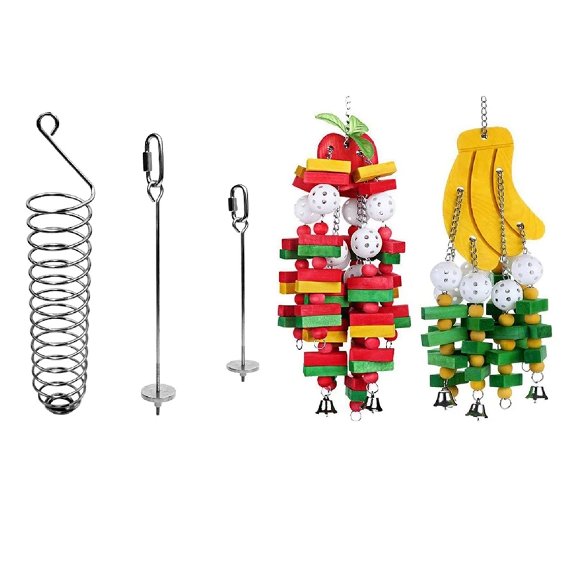 

2 шт., игрушка-держатель для пищи в виде банана, яблока, попугая