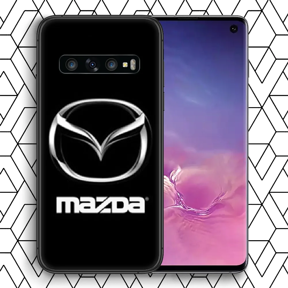 

Mazda Car Phone Case For Samsung Galaxy Note S 8 9 10 20 Plus E Lite Uitra black Shell 3D Hoesjes Luxury Etui Trend Funda