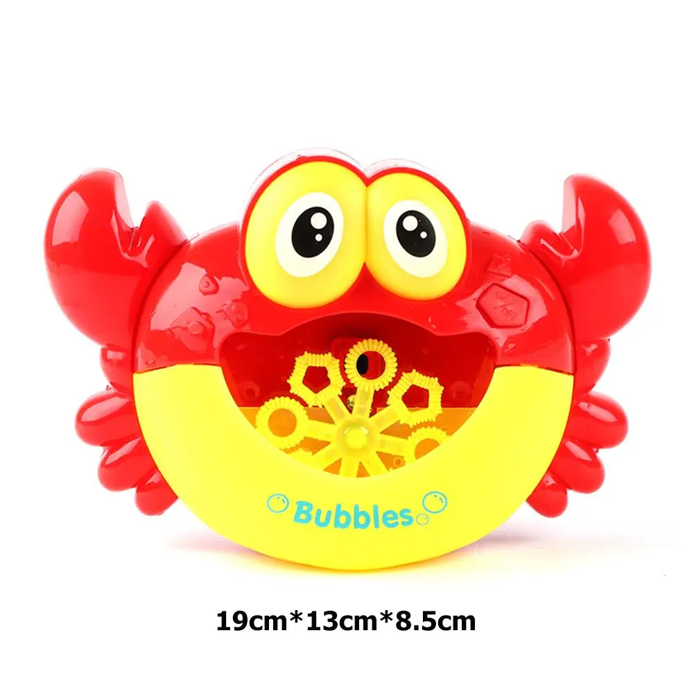 

Funny Electric Crab Bubble Machine Toy Bathtub Bubble Maker Light Music Baby Bath Toy Kids Entertainment Creating And Atmosphere