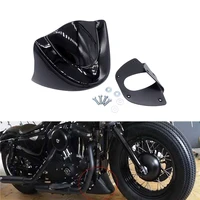 motorcycle lower front chin spoiler air dam fairing cover for harley dyna fat bob models 2006 2018 tire splash extension pad kit