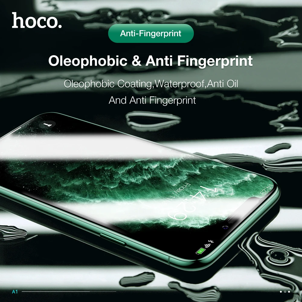 HOCO полное покрытие закаленное стекло для iPhone X Xs на iPhone 11 Pro Max защита экрана 3D Защитное стекло для iPhone XR Xs Max 10