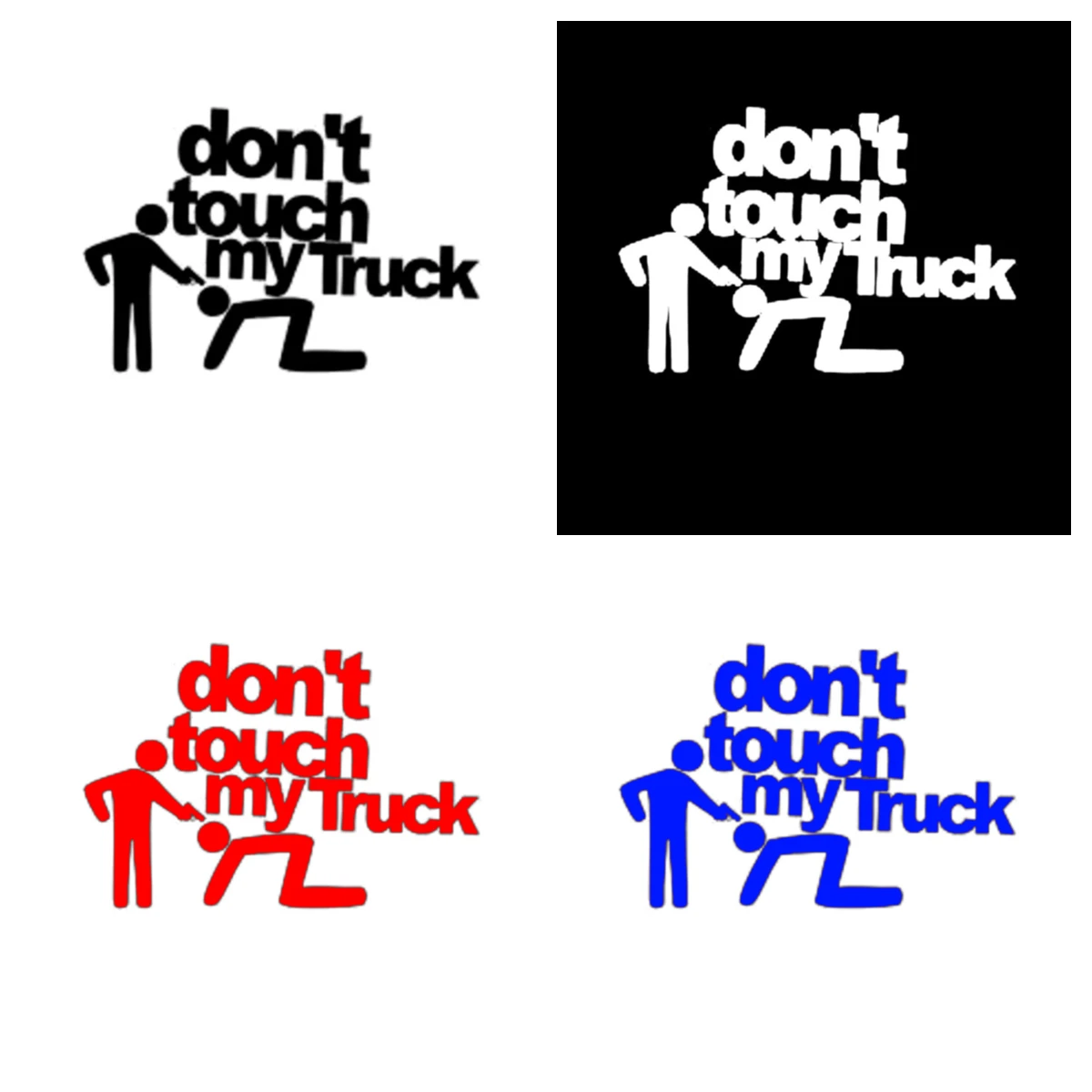 

Funny Vinyl Car Stickers Decals Don't Touch My Truck Car Window Car Decorative for Rear Window Trunk Styling Vinyl KK PVC15*10cm