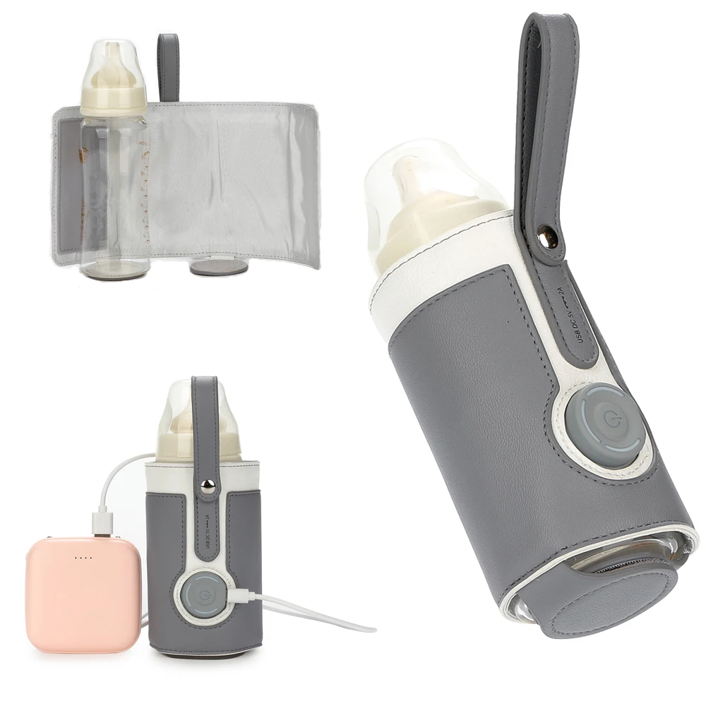 

Portable USB Milk Water Warmer Travel Stroller Insulated Bag Baby Nursing Bottle Heater Infant Milk Outdoor Warm Milk Bottle Bag