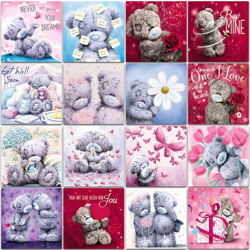 

5D DIY Diamond Painting Cartoon Love Tatty Teddy bear Full Square&Round Diamond mosaic embroidery Cross stitch Paint home decor