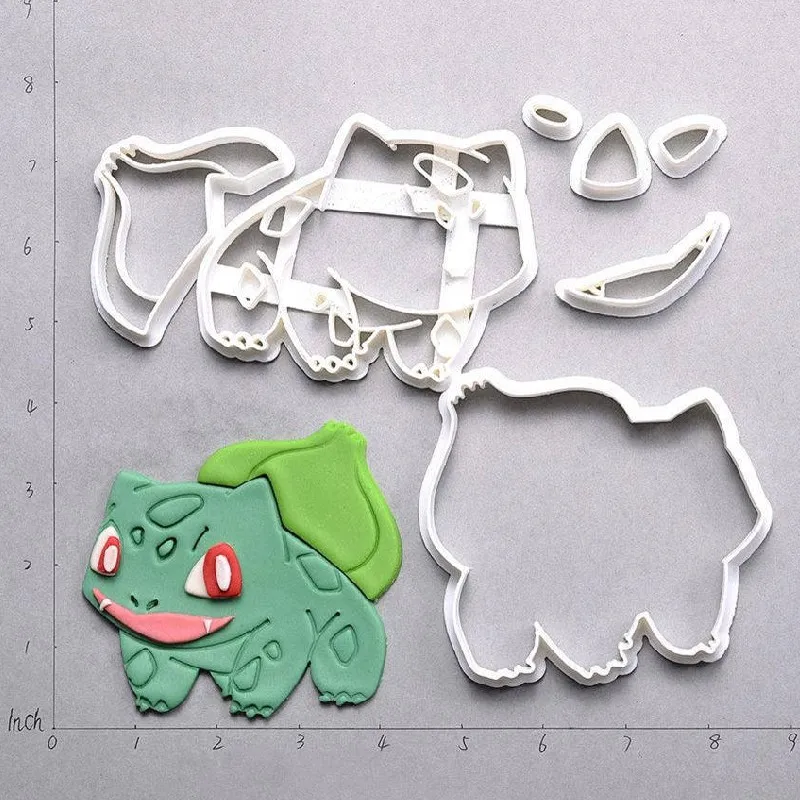 Мультфильм ТВ Покемон форма набор резаков для печенья на заказ 3D печать помадка кекс форма торта Форма-резак для украшения торта инструменты