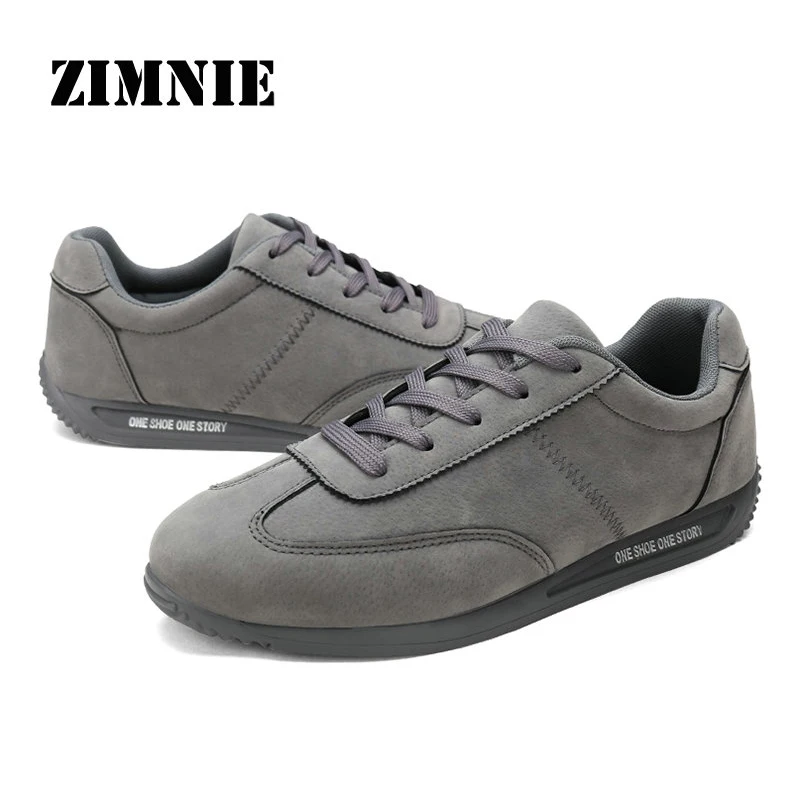ZIMNIE High-Quality Suede Breathable Super Cool Men's Shoes Fashion Casual Male Lace-up Suitable For All The Year Men | Обувь