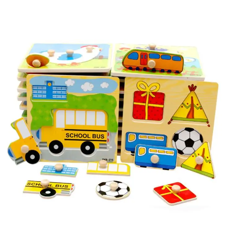 Деревянная 3D головоломка для детей мультяшное животное деревянная начинающих