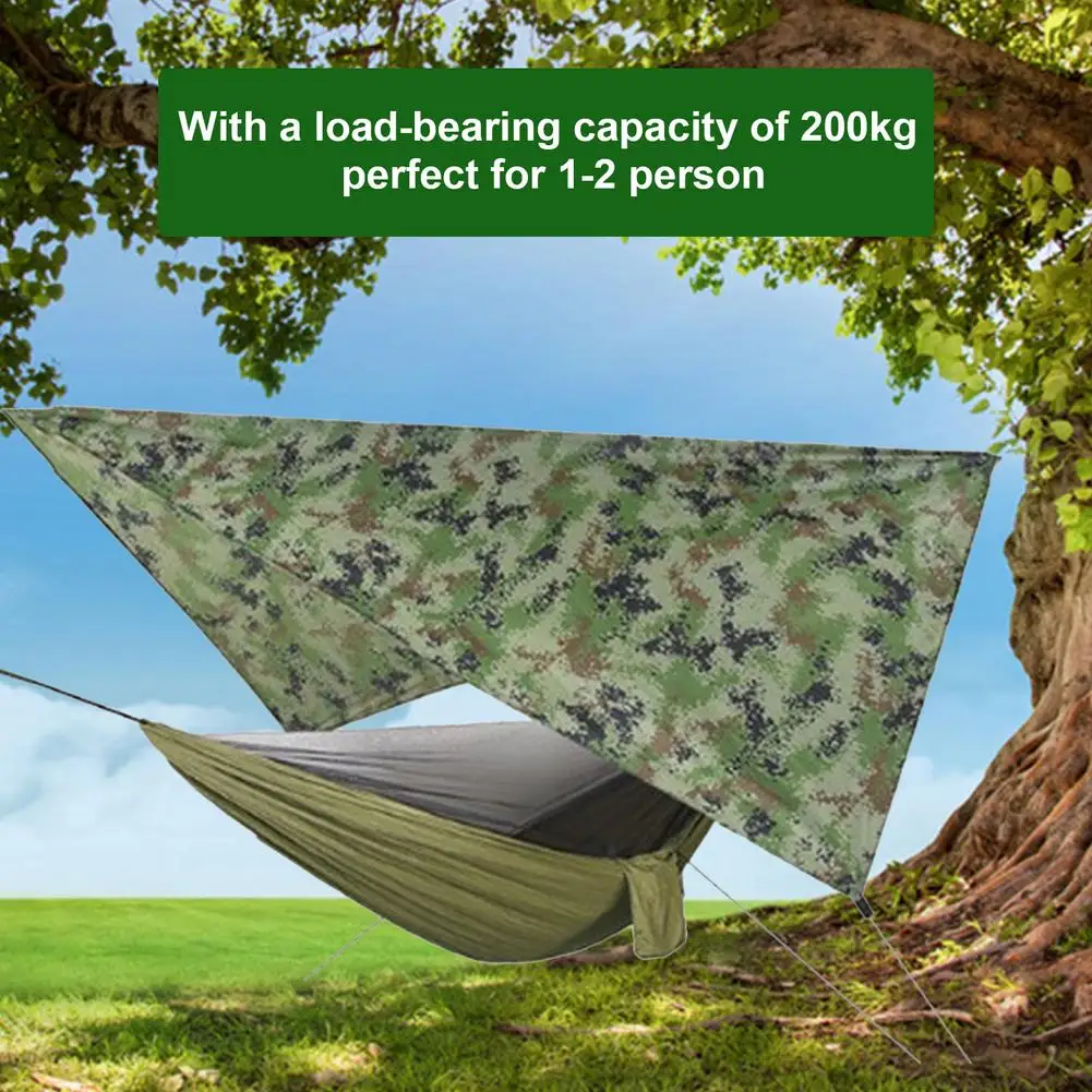 Гамака для кемпинга на открытом воздухе гамака с сеткой насекомых и накидкой от
