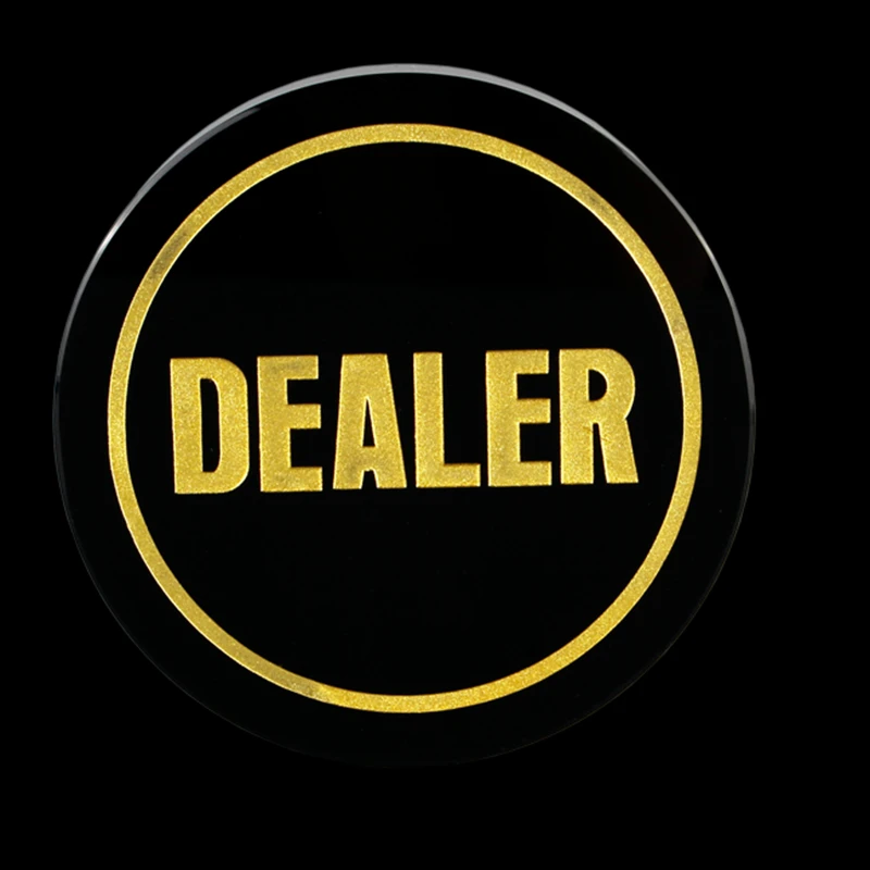 1 шт. 7 8*2 см Техасский Холдем дилера черного цвета с украшением в виде кристаллов