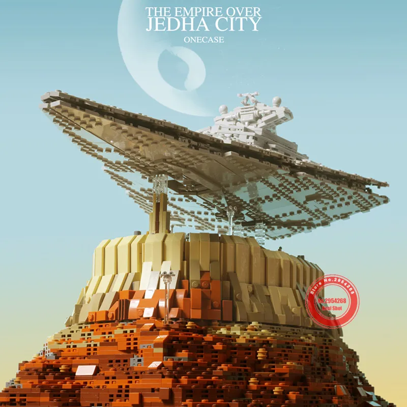 MOC первый заказ Звездный Разрушитель Звездные войны Империя над Jedha подходит 18916