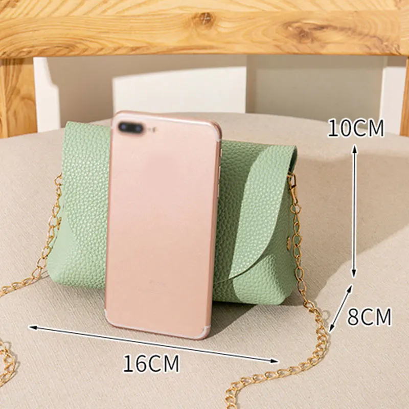 Женская мини-сумка на цепочке сумка через плечо однотонные сумки женский кошелек