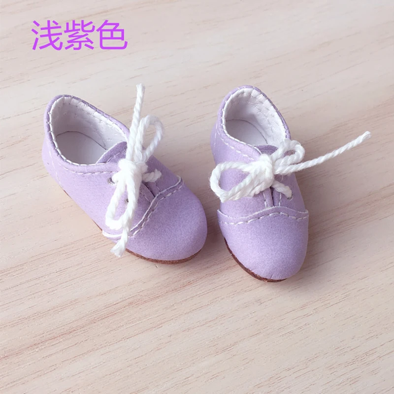 

Bybrana SD BJD Doll Small Leather Shoes Retro Strap Flat Shoes Round - Headed Shoes Handiwork