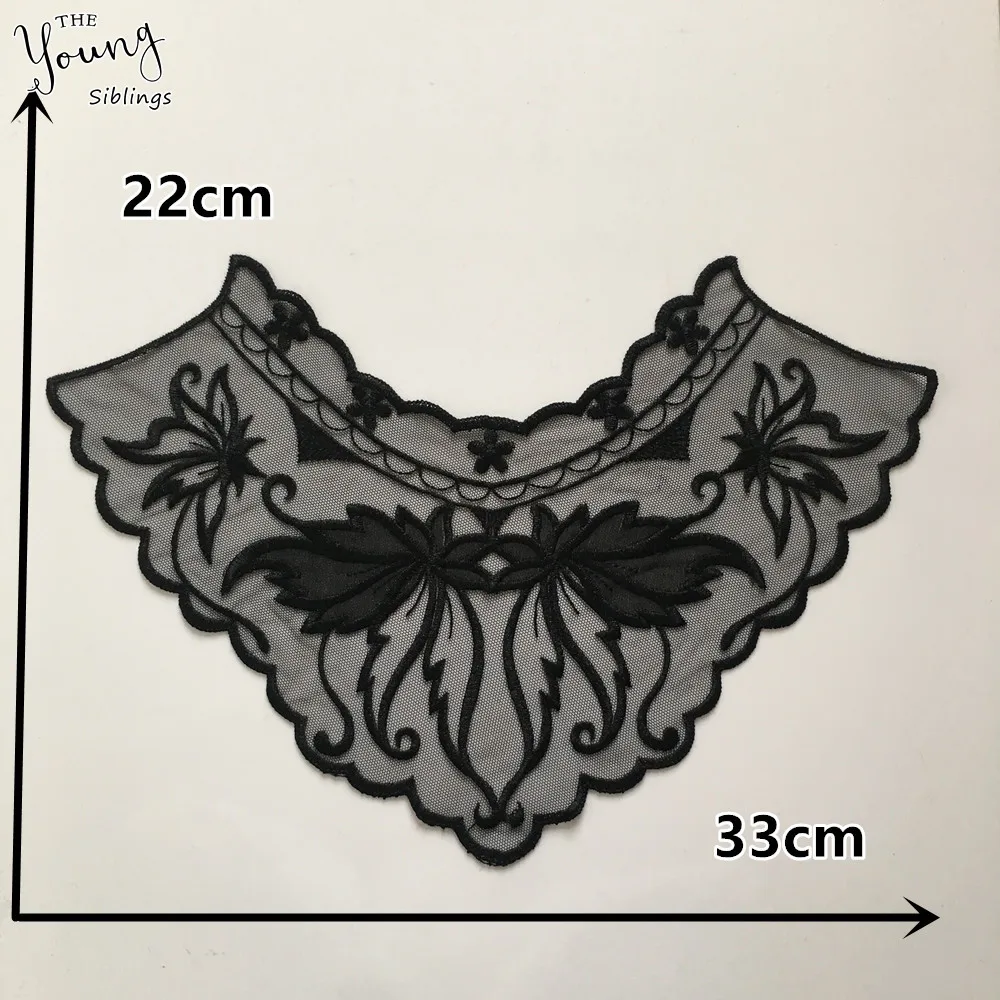 Новое поступление черная ткань искусственное шитье Аксессуары для платья сделай