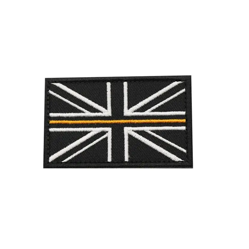 

National Flag Badge Clothes Backpack Gloves Flag Sewing Russia Spain France UK Personality Designer Embroidery Hook Ring Patch