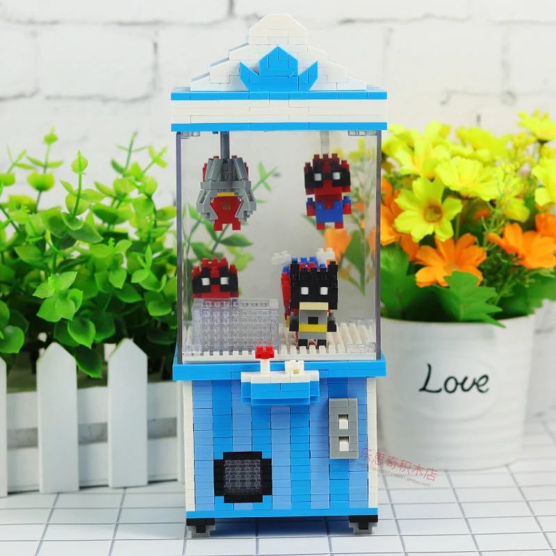 HC 9064 игровая площадка герой зажим кукла машина Ловец 3D модель DIY Мини Алмазные