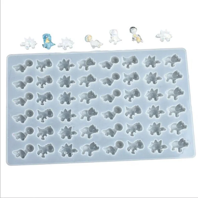

48 Even Cute Little Dinosaur Turtle Silicone Mold Cartoon Animal Epoxy Resin Molds DIY Jewelry Making Tools Accessories