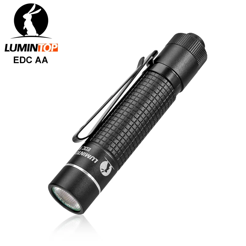 

Edc Aa Flashlight 14500/Aa Portable Torch With Forwar Click Tail Switch 600lumens