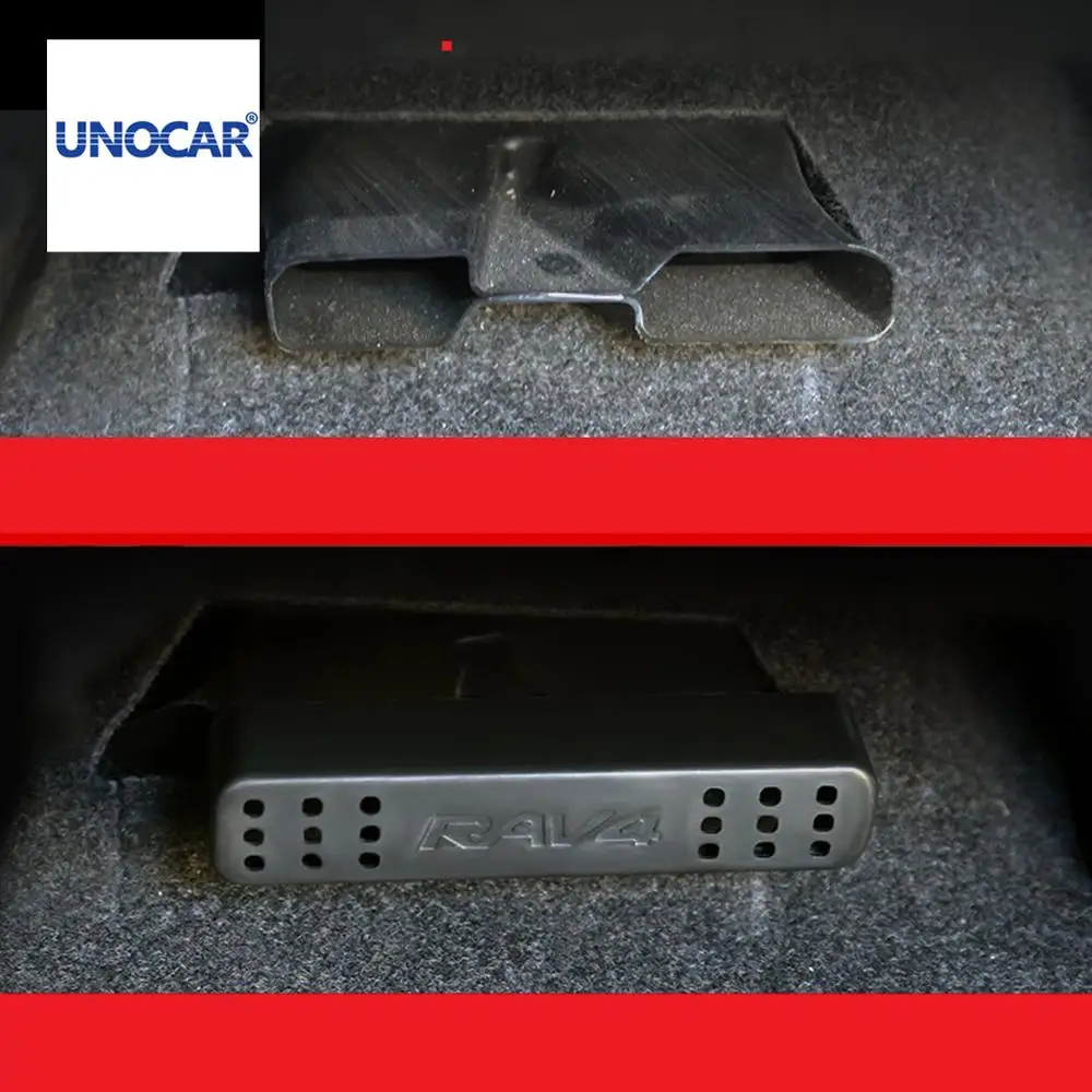 

Car styling For Toyota RAV4 14-18 Retrofit of dust-proof cover for air outlet of air conditioner under seat