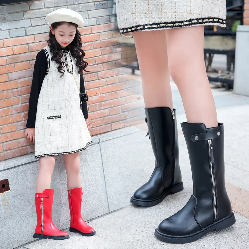 Обувь для детей коллекция 2019 года модные зимние ботинки девушки детская Осенняя