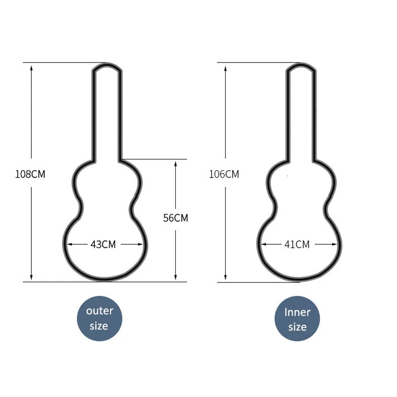 40/41 дюймов Сумка для гитары чехол переноски рюкзак 600D Оксфорд Водонепроницаемая