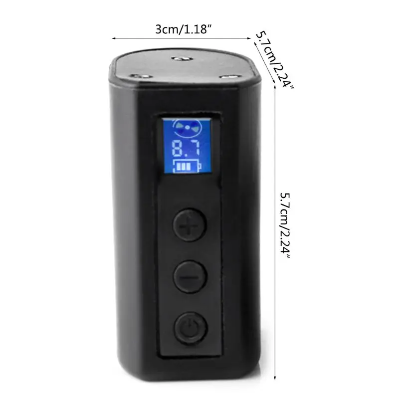 

RCA/DC Tattoo Wireless Power Supply 2400mah Mini Tattoo Battery Pack with LCD Screen for Rotary Pen Tattoo Machine