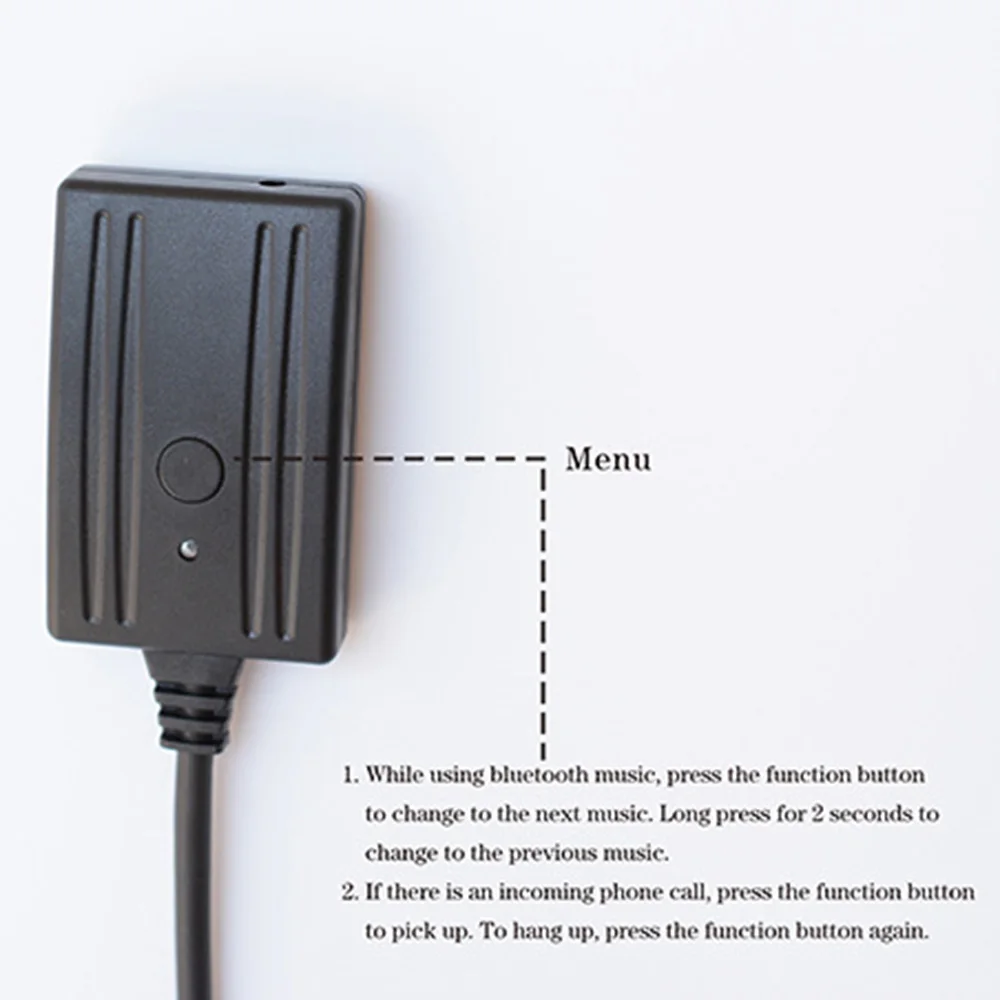 RCA 1 шт. AUX кабель адаптер Bluetooth W/микрофон для аудио радио 5 12V| |