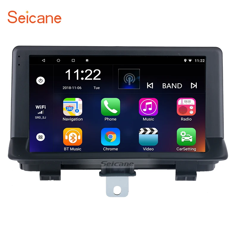 SEICANE 2DIN Андроид 10.0 9" Автомобильный мультимедийный проигрыватель с сенсорным экраном HD и GPS для автомобилей AUDI Q3 2013-2017 с поддержкой RDS.