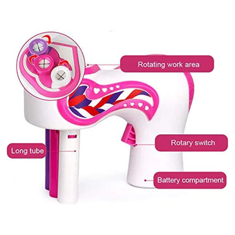 In Stock Electric Automatic DIY Hair Knitting Machine Braid Tools Twist Roll Twisted Xmas Girl Gift | Красота и здоровье