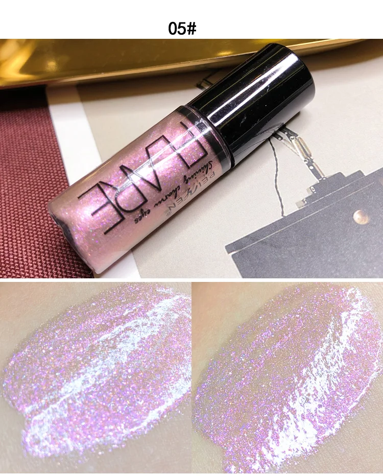 6 шт./компл. световой тени для век Блеск Жидкость блестящие Diamond Водонепроницаемый