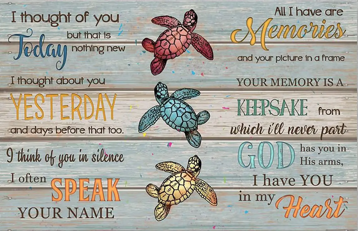 

Забавный пляжный Декор все, что у меня есть, воспоминания, морская черепаха, ретро металлический жестяной знак, винтажный знак, внешний деко...