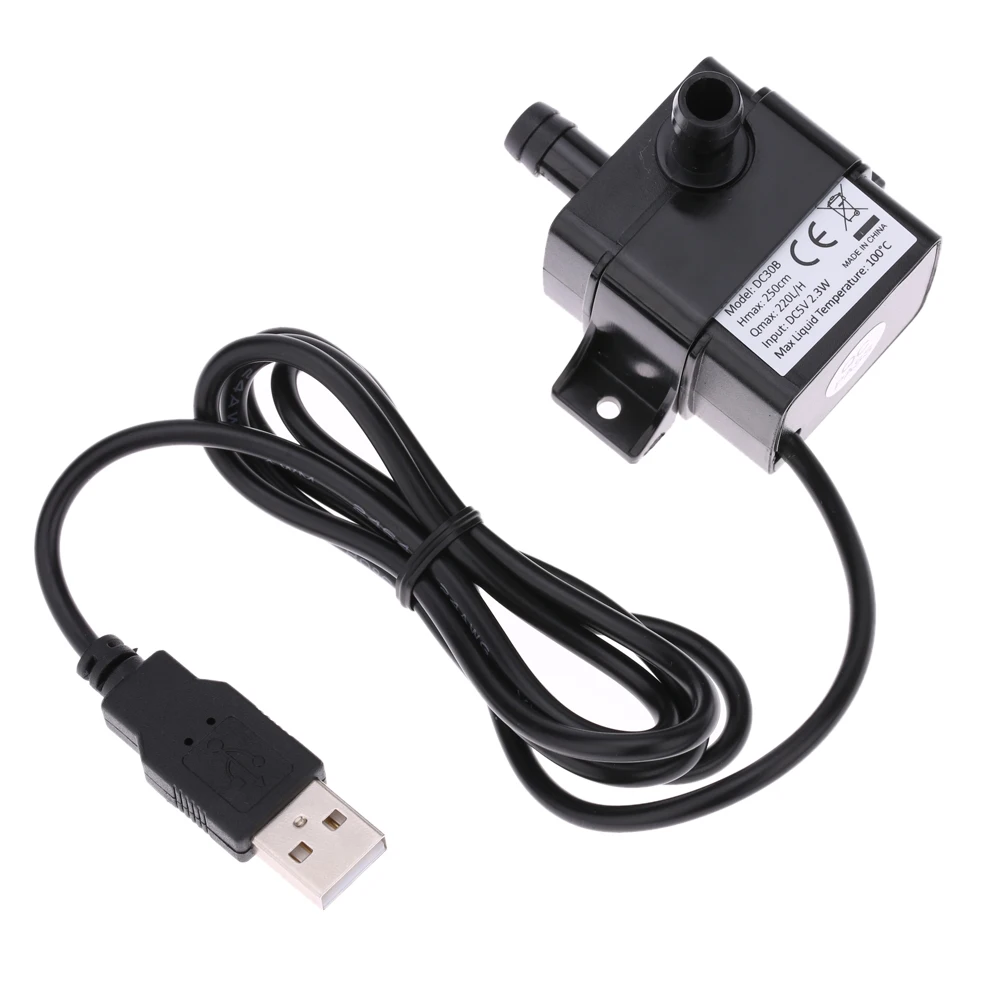Мини USB DC5V 2 3 Вт микро Бесщеточный Водяной масляный насос Водонепроницаемый