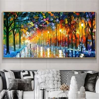 abstract landscape knife modern art paintings on the wall art canvas pictures art posters and prints for bedroom wall cuadros