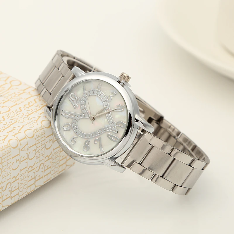 Новые Роскошные наручные часы для женщин стильные женские с золотым стальным