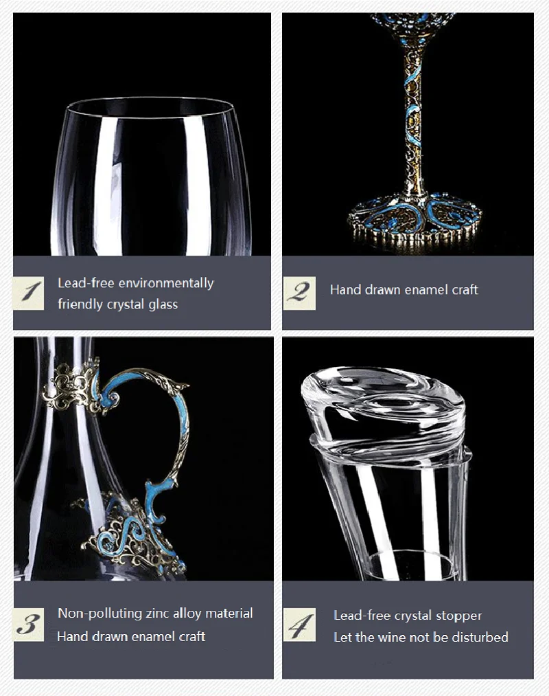 стаканы бокалы для вина Бокал es высокого класса винтажный Хрустальный красный