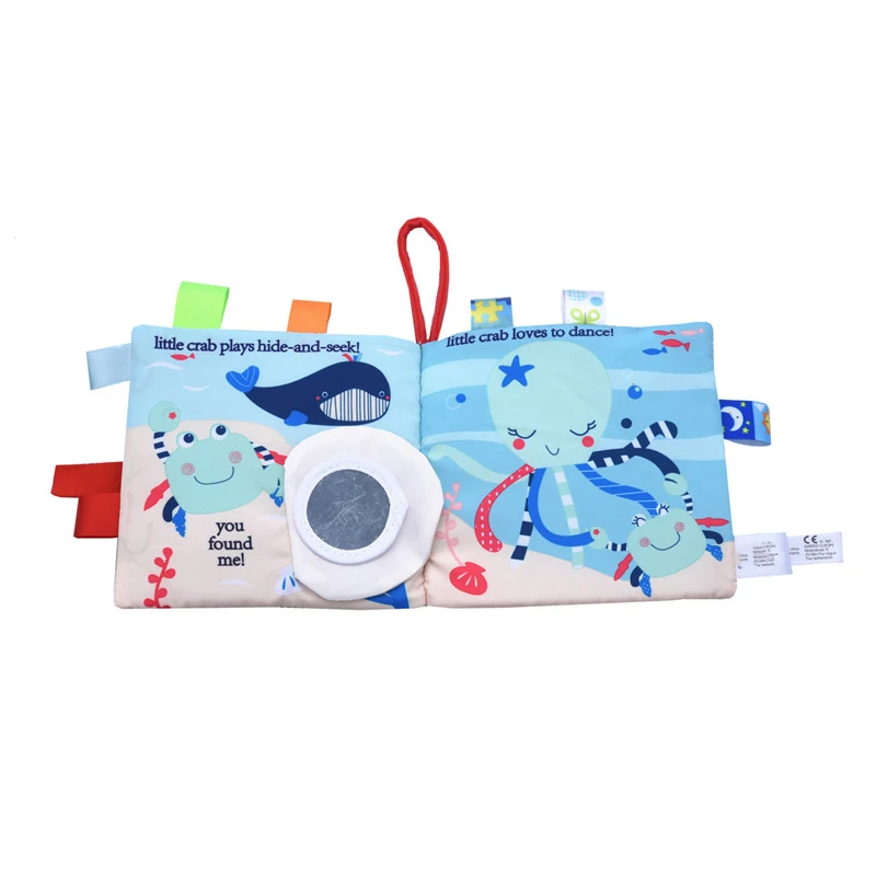 

Animal Three-Dimensional Cloth Book Early Education Tear-Off Bad Cloth Book Soft Baby Cloth Book Rattle Cloth Books