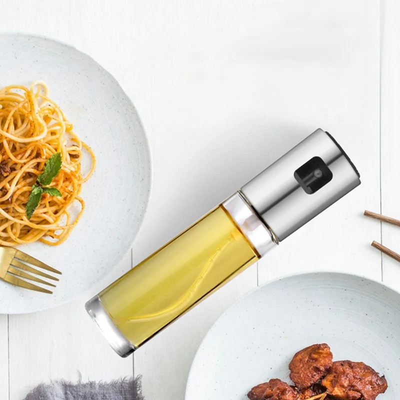

Glass Olive Oil Sprayer Empty Bottle Vinegar Bottle Oil Dispenser for Cooking Salad BBQ Kitchen Baking Tool Oil Bottle