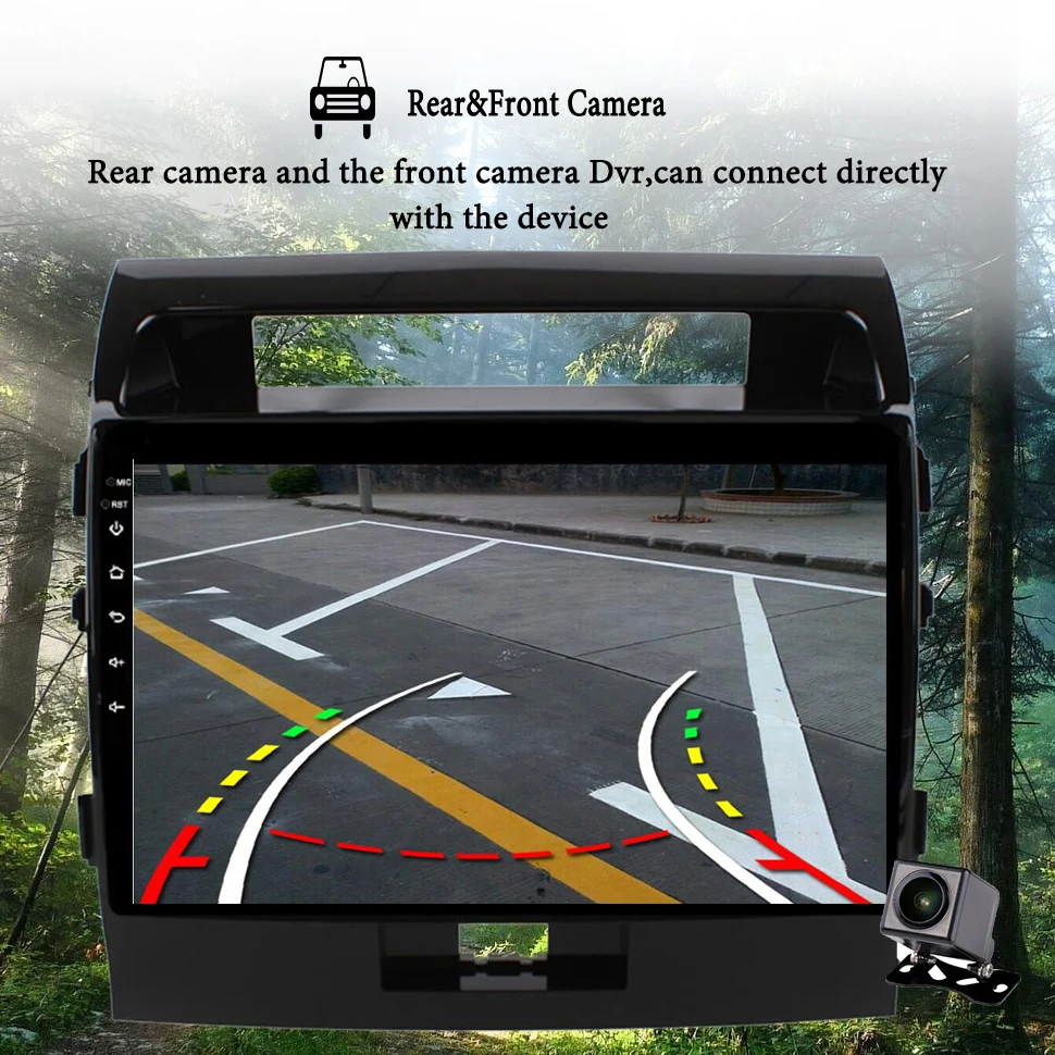 Автомобильное GPS-радио 10 1 дюйма Android 13 0 2din для Toyota Land Cruiser 11 200 2007-2012 с поддержкой
