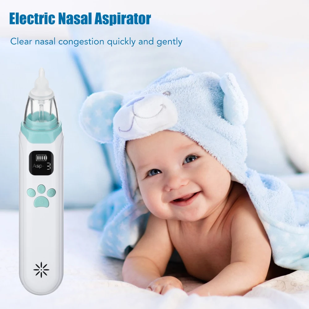 

New Rechargeable Baby Nose Cleaner Electric Nasal Aspirator Silicone Newborn Infantil Safety Sanitation Nasal Dischenge Tool