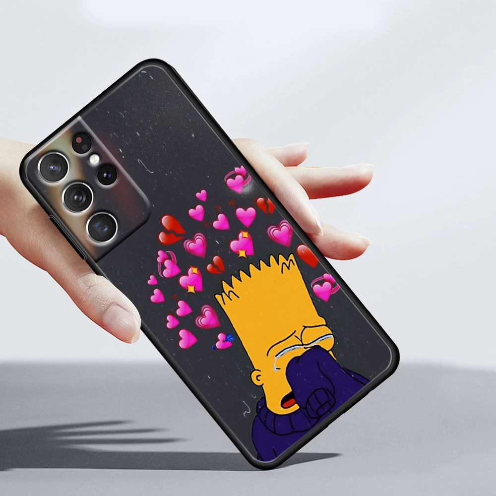 Симпатичный мультяшный чехол The Simpsons для Samsung Galaxy S22 S21 S20 FE Ultra S10 S9 S8 S7 S6 Plus 5G
