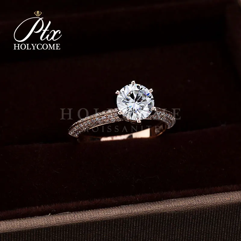 Серьги-гвоздики с бриллиантами 14k очаровательные кольца из розового золота