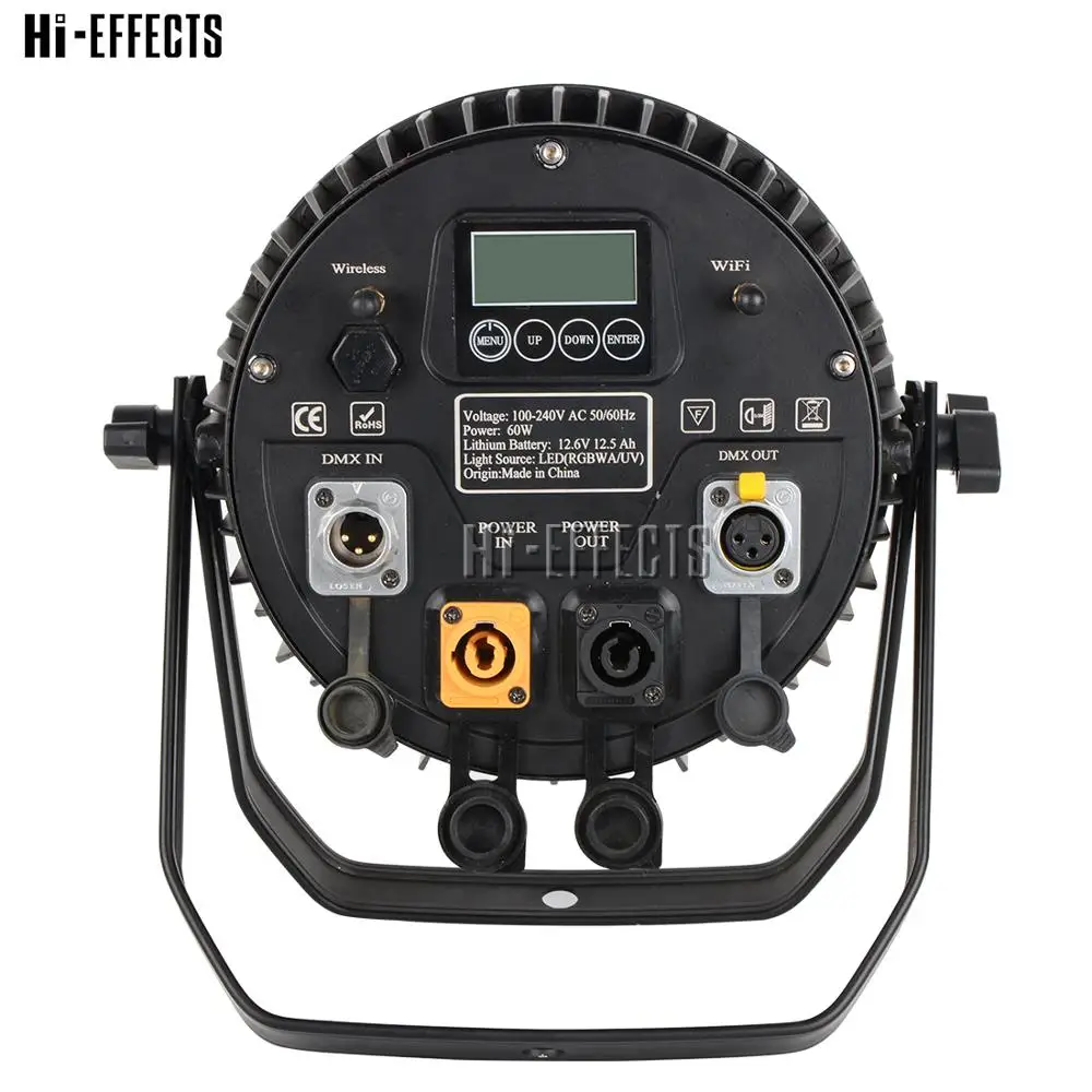 12x18w waterproof LED battery par light RGBWA+UV 6IN1 DMX phone wifi control led stage lighting effect | Лампы и освещение